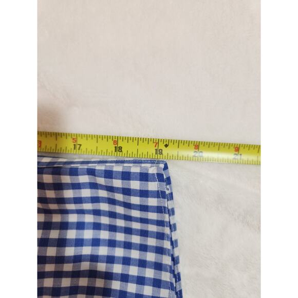 Brooks Brothers 100% Cotton Shirt Mens 17 37 Blue Gingham Check Long Sleeve - Picture 6 of 10